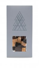 Juleæsker Blue Christmas Juletræ, Mixede Fudge, 90 g.