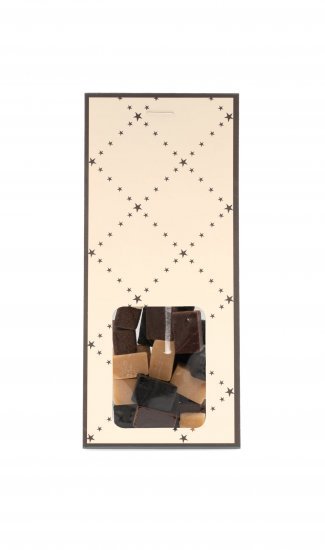 Creme/Sort Hanger, Mixede Fudge, 90 g.