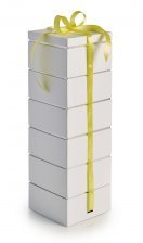 Stable æske 6-lag hvid, 570 g.