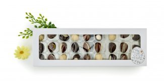 Hvid rudeæske, 27 stk Luksusæg 245 g.