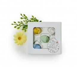 Hvid rudeæske, 5 stk Belgiske Fugleæg 55 g.