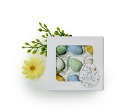 Hvid rudeæske, 9 stk Belgiske Fugleæg 100 g.