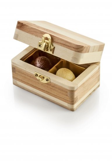 2-Farvet Trææsker, 2 stk. Luksusæg u.indpak., 18 g.