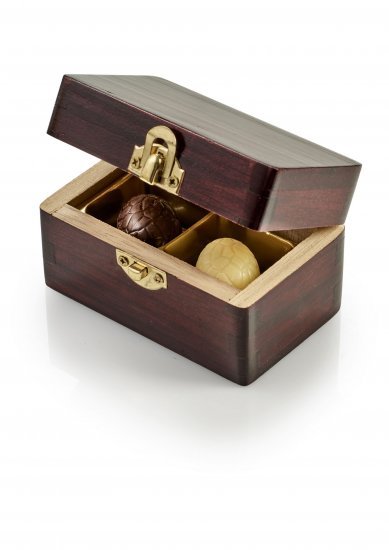 Mahogni Trææske, 2 stk. Luksusæg u.indpak., 18 g.