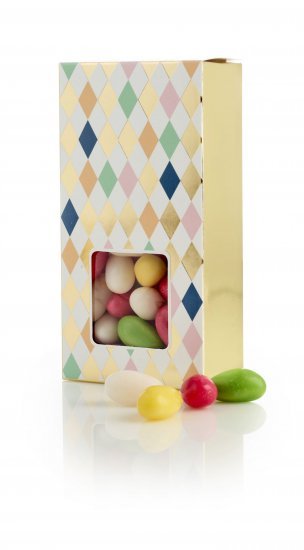 Harlekin Lukket Æske, Sukkeræg, 90 g.