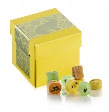 Gul Surpricebox m/påskelabel, Påskerox, 90 g.