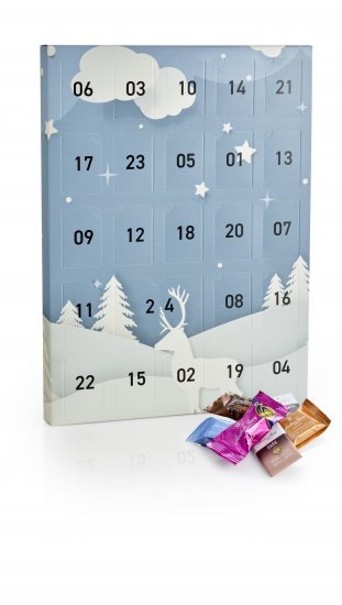 Santa Julekalender, Anthon Berg Mix, 250 g.