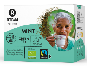 Oxfam, Økologisk Green Tea Mint, 36 g.