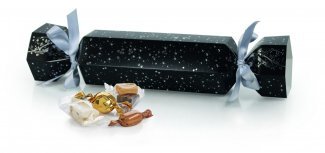 Sort m/ Stjerner Knallert, Julemix, 200 g.