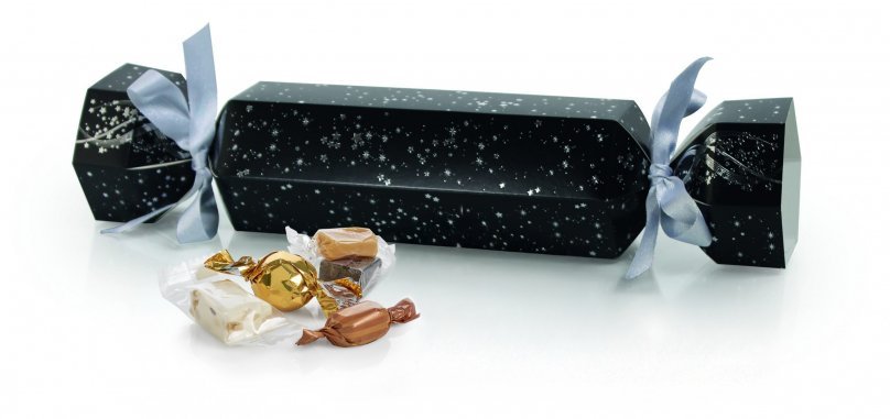 Sort m/ Stjerner Knallert, Julemix, 200 g.