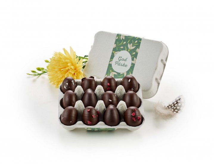 Æggebakker, 12 stk. Økologiske Marcipanæg, 120 g.