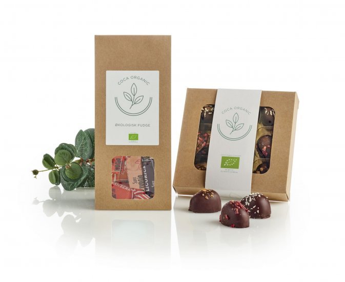 Økopakke m/ Økologiske Marcipanæg & Fudge - 2026