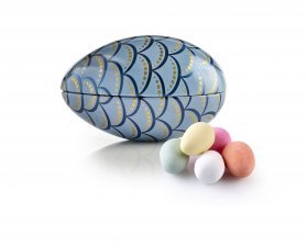 Fabergé metalæg, Marcipanæg m. sukkerskal, 50 g.