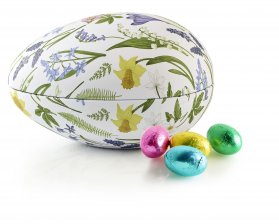 Metalæg Spring Flowers, Pralinéæg, 275 g.