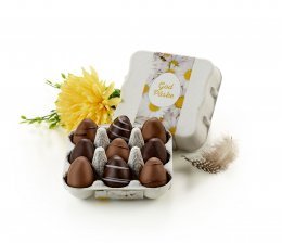 Æggebakker, 9 stk. Marcipanæg, 90 g.