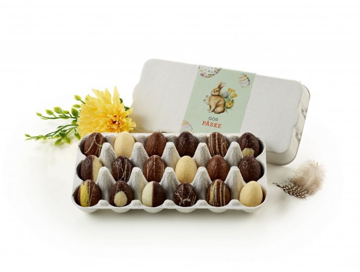 Æggebakker, 18 stk. Luksusæg, 160 g.