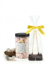 Påskehygge, 2 stk. Chokoladerørepinde & Påske Mallows 156 g.