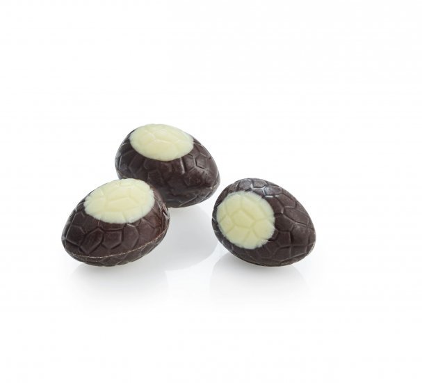 Påske bulk, Mørk/Hivd m/Nougat, 1000g.  (9 g. p stk)