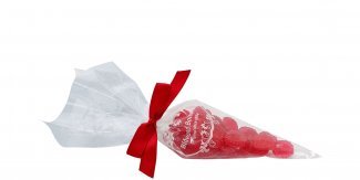 Kongen af Danmark i spidspose m/rød silkesløjfe, 100 g.