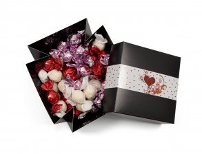 Mega Surprisebox, Chokoladekugler Rød, Hvid, Pink, 1000 g.