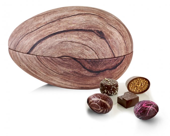 Metalæg Wood Natur, Luksus chokolade & luksusæg, 350 g.