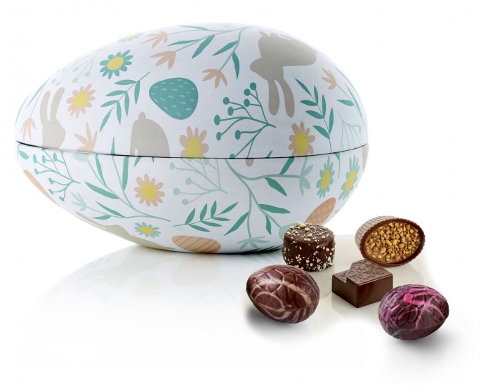Metalæg Easter Bunny, Luksus chokolade & Luksusæg, 250 g.