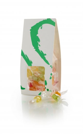 Grøn Silverheart Hanger - 80 g. Frugtbolcher  (Mini Twist)