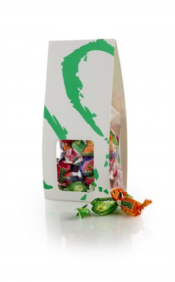 Grøn Silverheart Hanger, Frugtkarameller  (OGO Chew), 80 g.