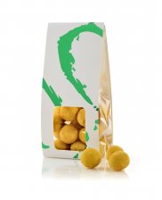 Grøn Silverheart Hanger, Lakridskugler m/Hvid chokolade & Passion, 90 g.