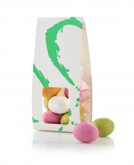 Grøn Silverheart Hanger, Marcipanæg m/sukkerskal, 90 g.