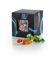 Star Box Sort/Blå Circles, Frugtkarameller (OGO Crew), 80 g.