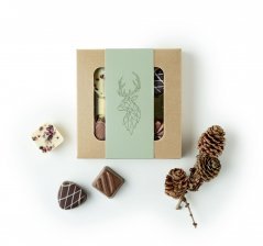 Natur rudeæske, Green Deer, 5 stk Lukus chokolade, 50 g.