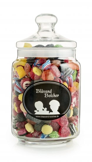 Glas, Blåvand Bolcher Mix, 1500 g.