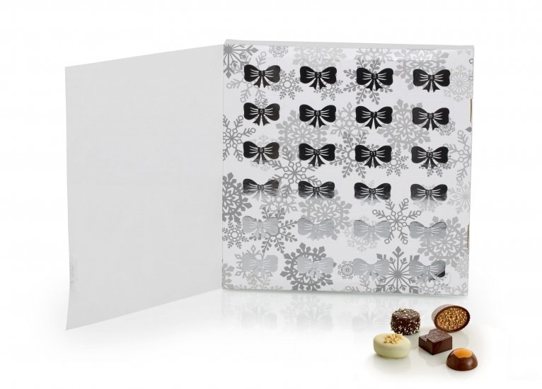 Julekalender, 24 stk. Luksus chokolade, 240 g.
