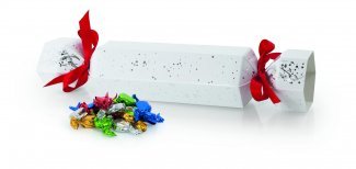 Hvid Jule-/Nytårsknallert - 400 gr. Mixede karameller