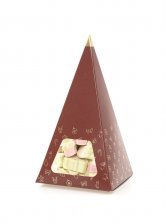 Rød/Guld Juletoppe, Juleskum, 50 g.