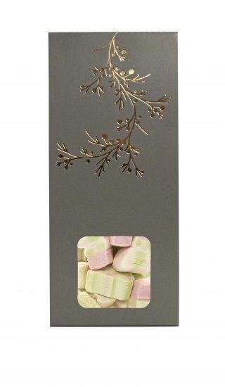 Lysgrøn m/ Guld Grene Hanger - 50 g. Juleskum