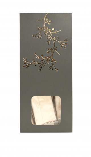 Lysgrøn m/ Guld Grene Hanger - 70 g. Fransk Nougat