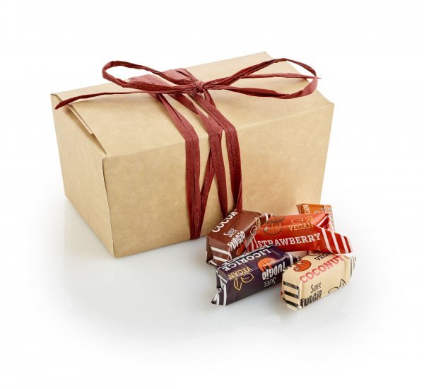 Brun ballotin, Økologiske Fudge Mix, 350 g.